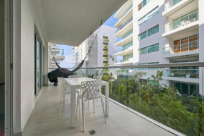 Apartamento en la Playa con Terraza y 4 piscinas